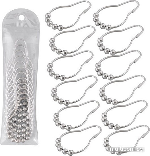 Кольца для шторки Мультидом Шик VL34-65 (12 шт)
