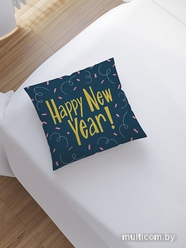 Чехол на подушку JoyArty Новый год в конфетти sl_380849