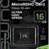 Карта памяти QUMO microSDHC QM16GMICSDHC10U1NA 16GB