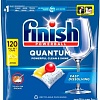 Капсулы для посудомоечной машины Finish Powerball Quantum Clean & Shine Лимон (120 шт)