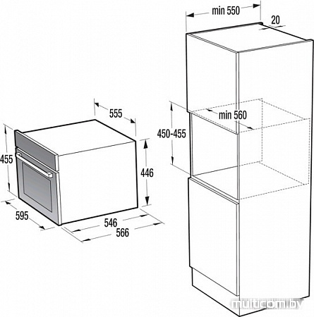 Духовой шкаф Gorenje BCM547ORAW