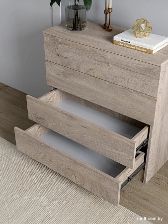 Комод Горизонт Нео 760 4 ящика (дуб эндгрейн)