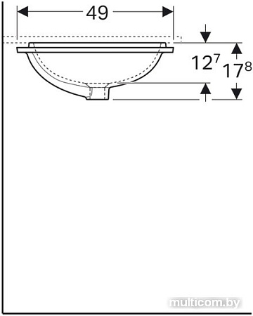 Умывальник Geberit Variform 500.765.01.2