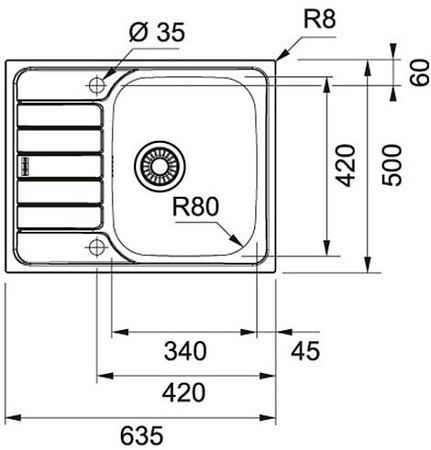 Кухонная мойка Franke SKN 611-63