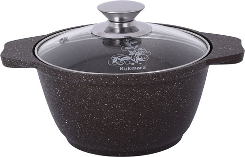 Кастрюля Kukmara кмк12а (кофейный мрамор)