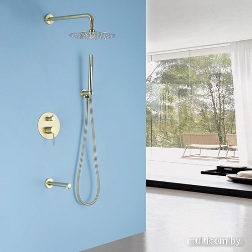 Душевая система Abber Emotion AF8817G (золото матовое)
