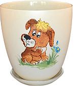 Вазон NiNaGlass Щенок №4 93-027 4840155245