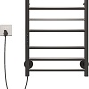 Полотенцесушитель Maxonor PL-TRE01-45-7-7 (черный, подключение слева)