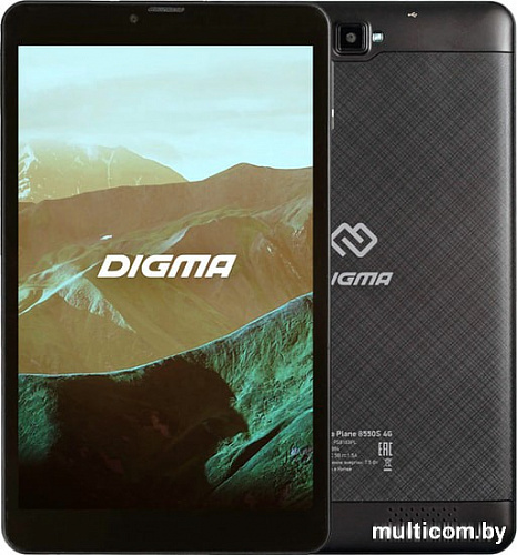 Планшет Digma Plane 8550S PS8163PL 8GB 4G (черный)