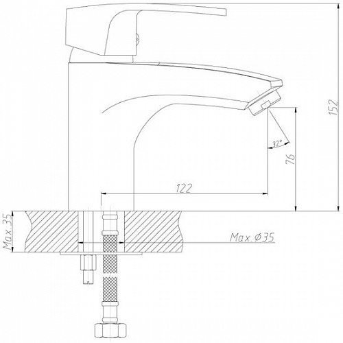Смеситель Decoroom DR67015
