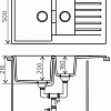 Кухонная мойка Tolero Loft TL-860 (серый металлик)