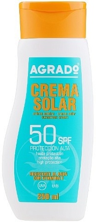 Крем солнцезащитный Agrado Sunscreen Cream SPF50 250 мл