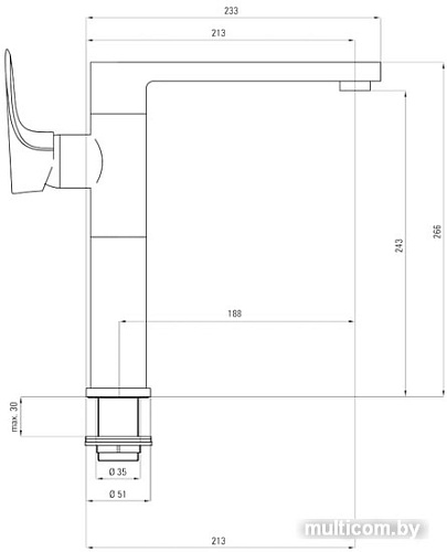 Смеситель Deante Gardenia BEG 021K