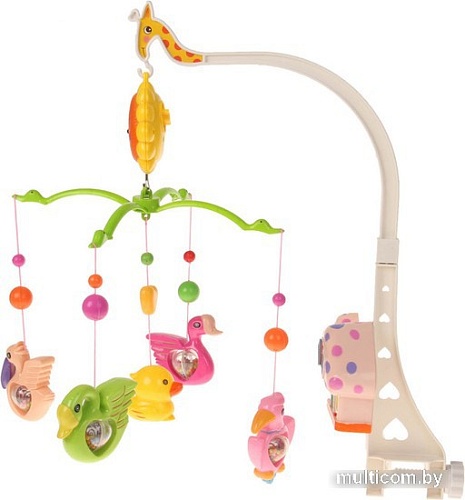 Музыкальная карусель Крошка Я Пряничный домик Птички-погремушки 3888824