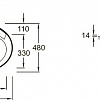 Умывальник Jacob Delafon Ovale Dessus E1273-00