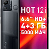 Смартфон Infinix Hot 12i 4GB/64GB (черный)