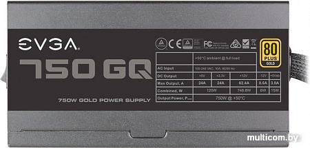 Блок питания EVGA 750 GQ 210-GQ-0750-V2