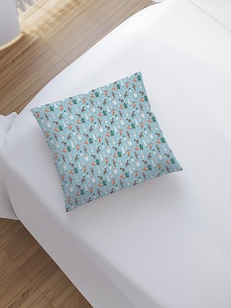 Чехол на подушку JoyArty Новогодние гуляния в лесу sl_380861