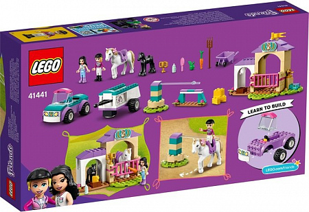 Конструктор LEGO Friends 41441 Тренировка лошади и прицеп для перевозки