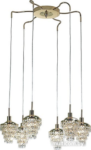 Люстра Citilux Контур (золото/прозрачный) [CL322261]