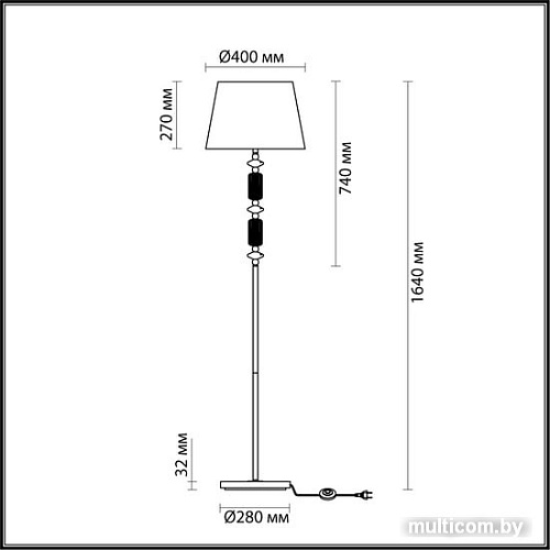 Торшер Odeon Light 4861/1FA Candy