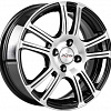 Литые диски X&#039;trike X-105 15x6&amp;quot; 4x100мм DIA 67.1мм ET 35мм BK/FP