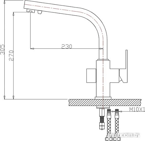Смеситель ZorG ZR 311 YF-Nickel