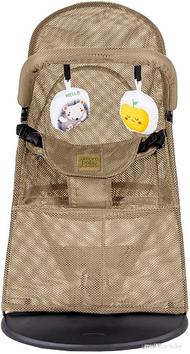 Шезлонг Amarobaby Baby Time AB21-25BT/03 (бежевый)