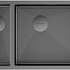 Кухонная мойка Paulmark Next 69/2S Uni PM226944-GMR (черный/вороненая сталь)