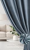 Комплект штор Soft Lines Бархат 9137-А27 1.5x2.4 м (голубой, 2 шт)