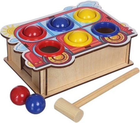 Молоточек WoodLand Toys Автобус 115404