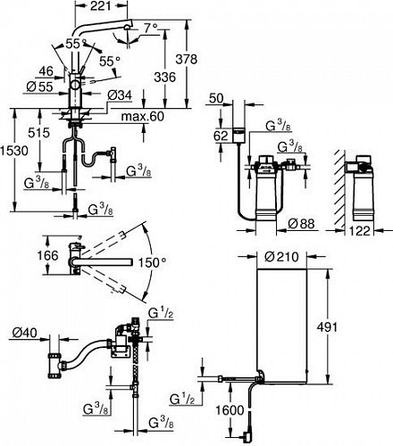 Смеситель Grohe Red Duo 30325001 (хром)