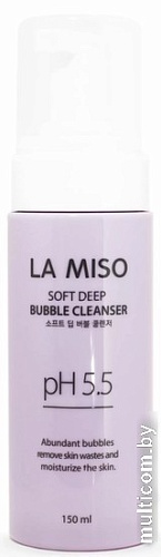 La Miso Пенка для умывания Мягкая кислородная для глубокого очищения PH 5.5 (150 мл)