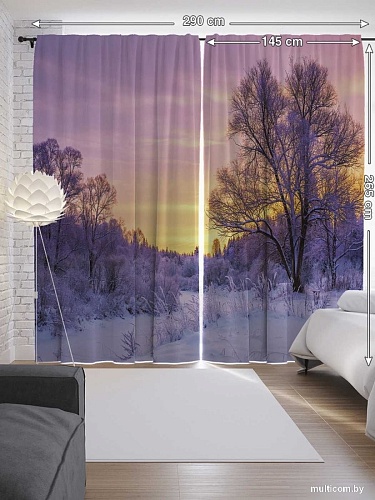 JoyArty Снежный закат p_15753