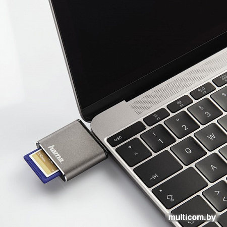 Кардридер Hama USB 3.1 (серый)