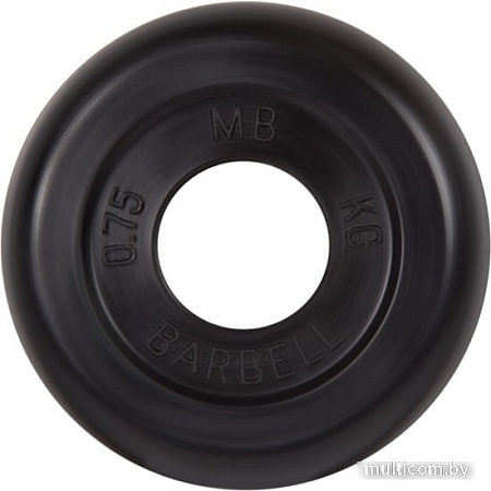 MB Barbell Стандарт 31 мм (1x0.75 кг, черный)