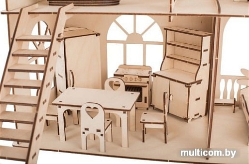 Кукольный домик ХэппиДом Premium HK-D010 (с мебелью)