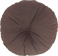 Декоративная подушка Sled Круглая 40x40x10 (коричневый)