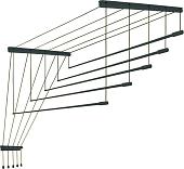 Сушилка для белья Comfort Alumin Потолочная Алюминиевая Graphite Premium 5 прутьев 1.5 м (графитовый)