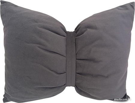 Декоративная подушка Sled Бант 45x35x17 (графит)