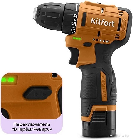 Дрель-шуруповерт Kitfort KT-6504 (с 1-им АКБ)