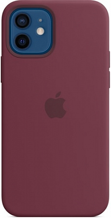 Чехол Apple MagSafe Silicone Case для iPhone 12/12 Pro (сливовый)