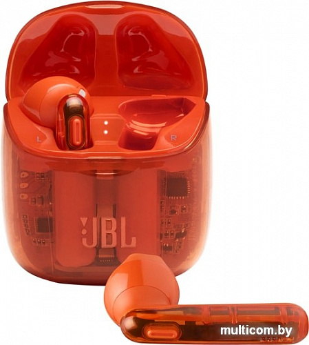 Наушники JBL Tune 225 TWS Ghost Edition (оранжевый)