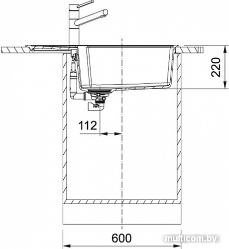 Кухонная мойка Franke UBG 611-78L (серый)