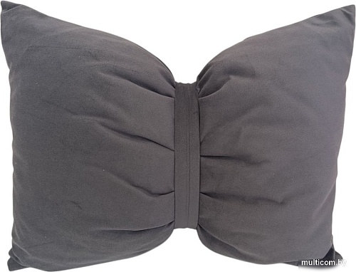 Декоративная подушка Sled Бант 45x35x17 (графит)