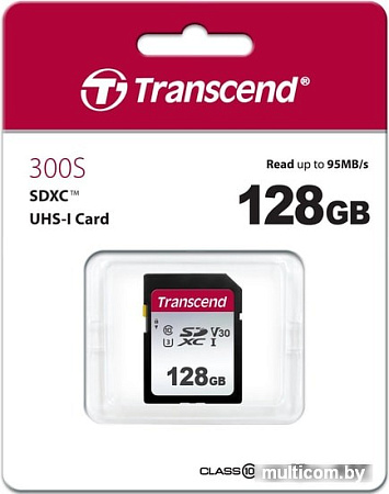 Карта памяти Transcend SDXC 300S 128GB