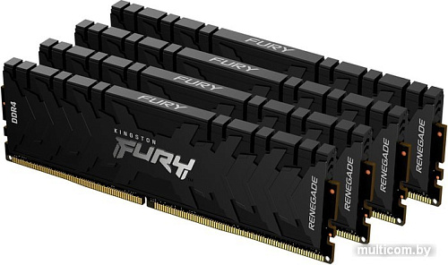 Оперативная память Kingston FURY Renegade 4x16GB DDR4 PC4-25600 KF432C16RB1K4/64