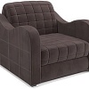Кресло-кровать Мебель-АРС Барон №4 (микровельвет, коричневый кордрой)