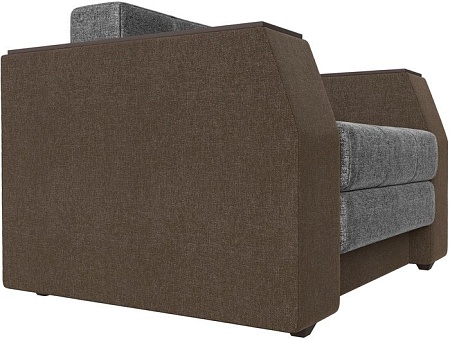 Кресло-кровать Лига диванов Атлантида 113882 (рогожка, серый/коричневый)