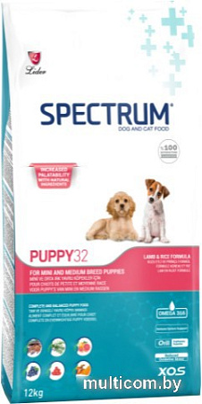 Сухой корм для собак Spectrum Puppy32 для щенков с ягненком 12 кг
